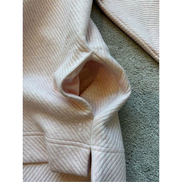 NWT sweaty Betty Radiant Half Zip Sweatshirt, neutral pink XS $130 - Picture 7 of 8